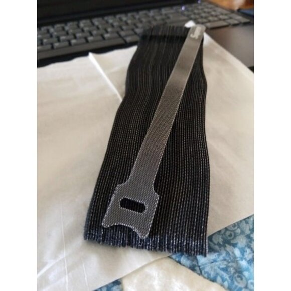 50 Pcs Black 10 Inch Fastening Cable Ties Reusable Cord Organizer, Adjustable - Picture 1 of 2